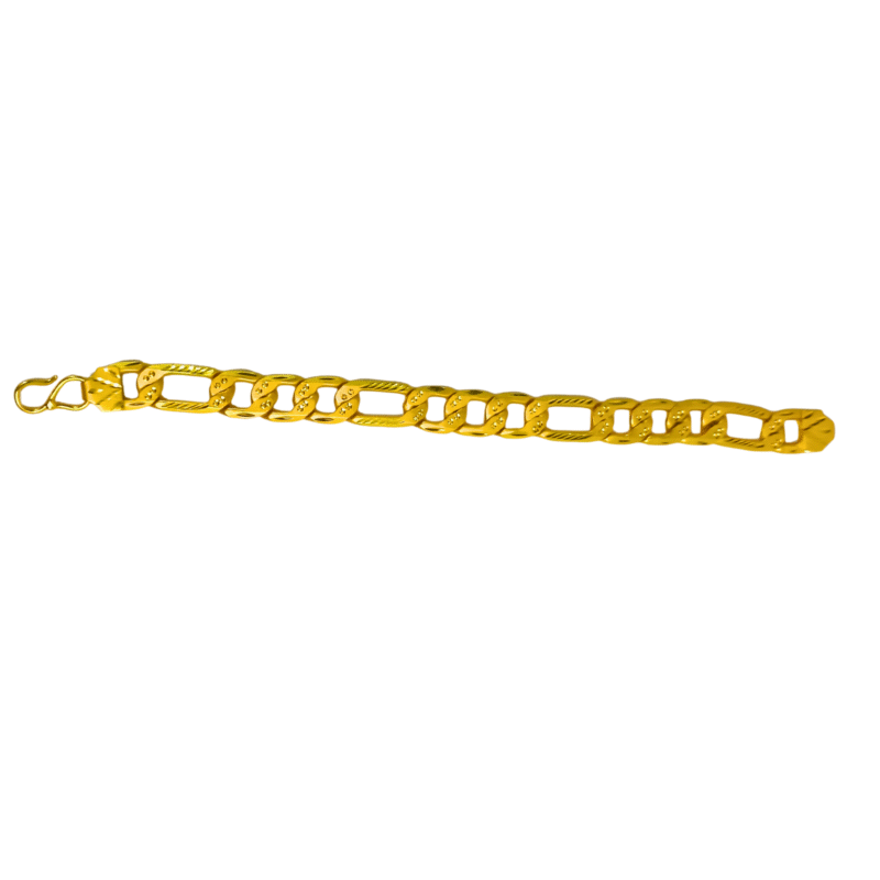 Men's Gold Plated Bracelet 1.5 GM - Image 4