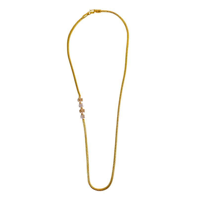Kanpri Ladies Gold-Plated Necklace with Pendant Drops - Traditional Indian Jewelry - Image 3
