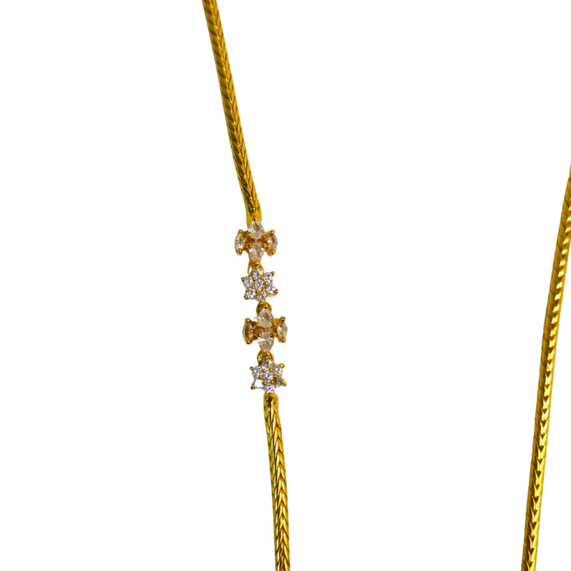 Kanpri Ladies Gold-Plated Necklace with Pendant Drops - Traditional Indian Jewelry - Image 4