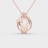 Pink Flower Shaped Necklace